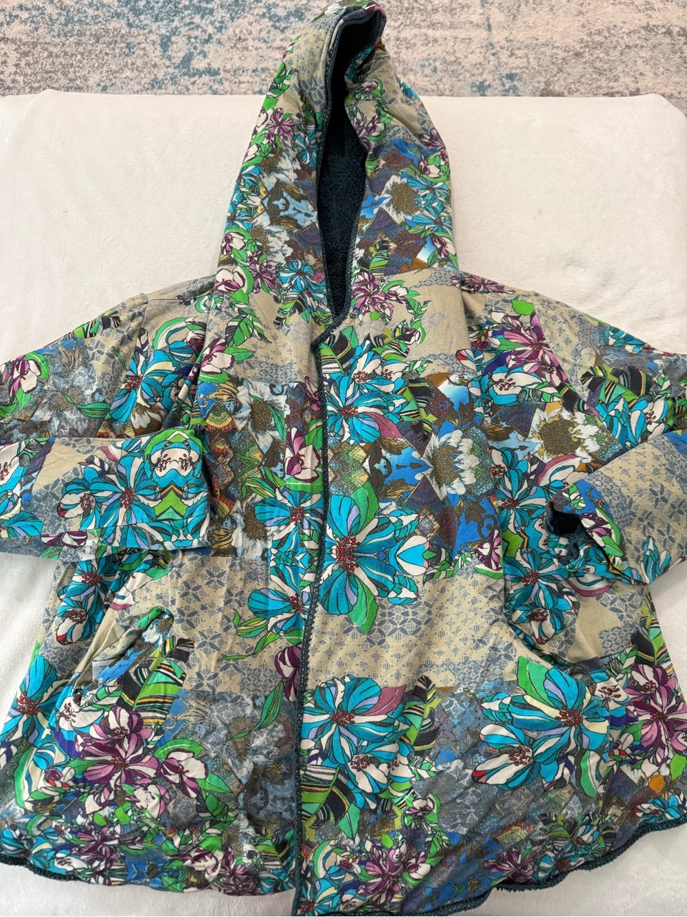Johnny Was Bohemian Style reversible Jacket Size Medium EB2